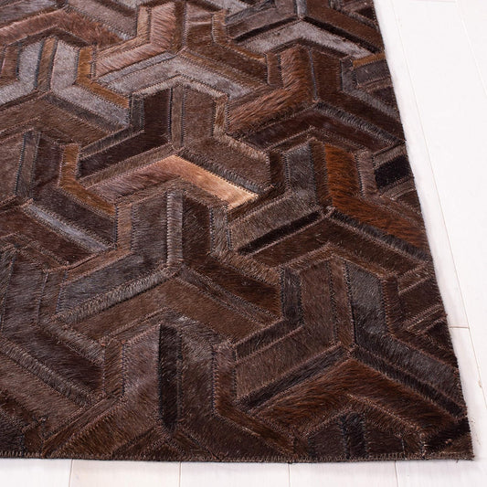 Lederteppich Leder-Patchwork-Teppichkollektion