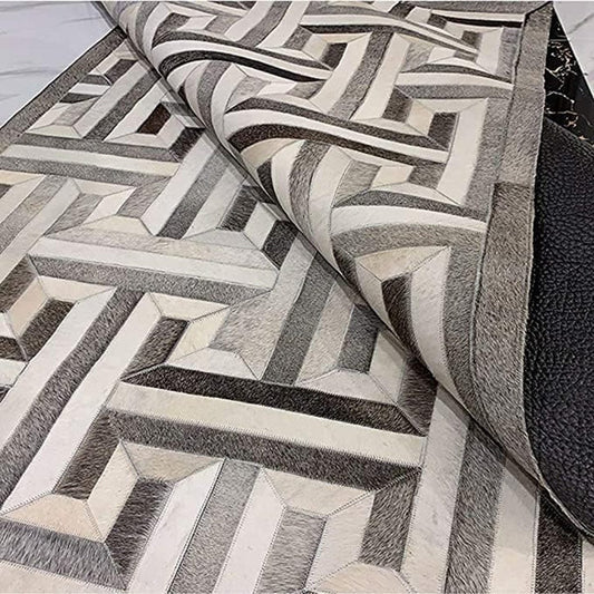 Lederteppich Leder-Patchwork-Teppichkollektion