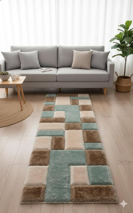 Designteppich Plüsch-Teppichläufer für Eleganz