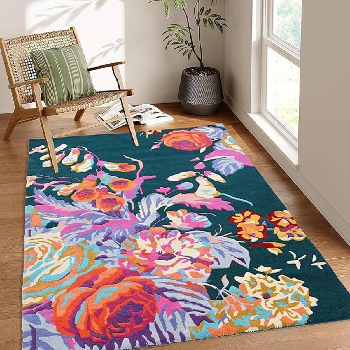 Designteppich Frühlingsblumen
