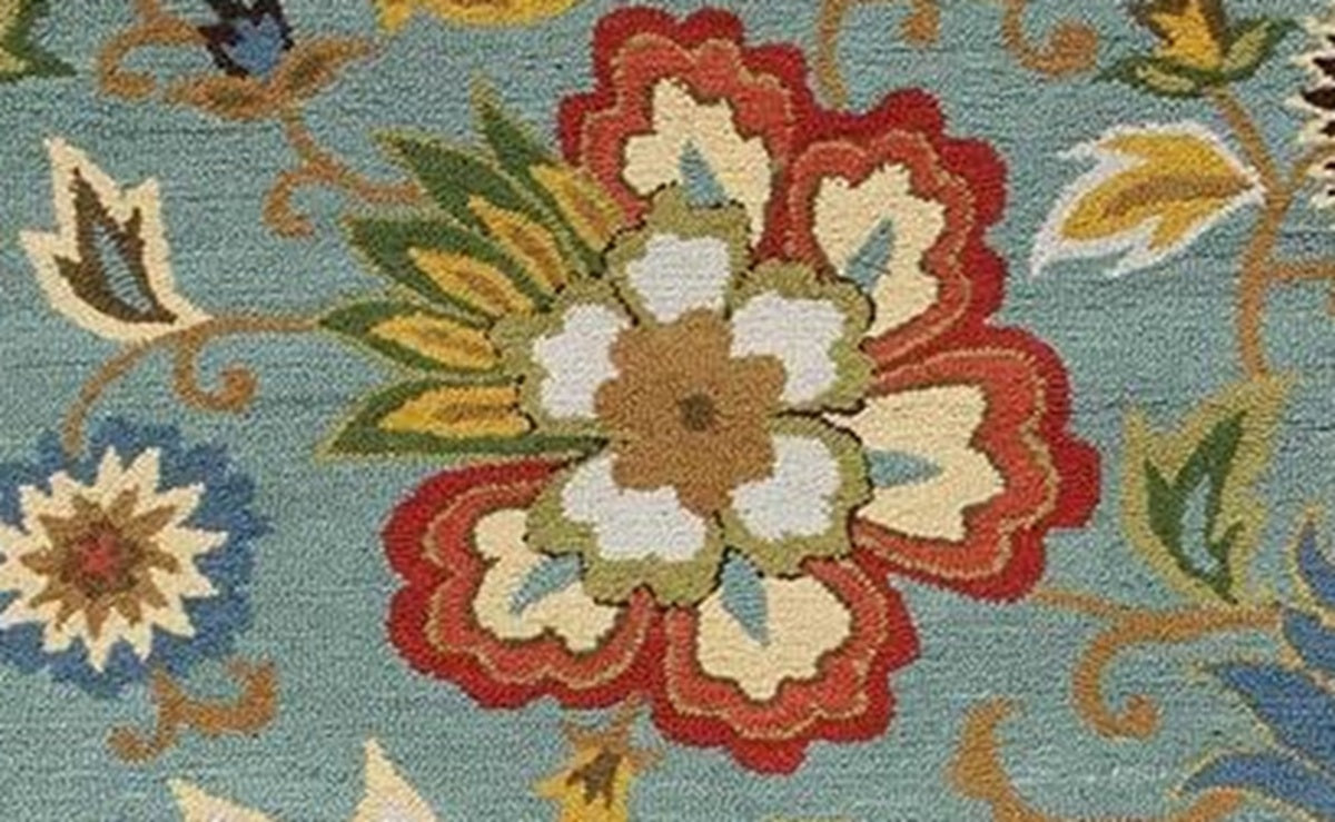 Designteppich Blumendekoration