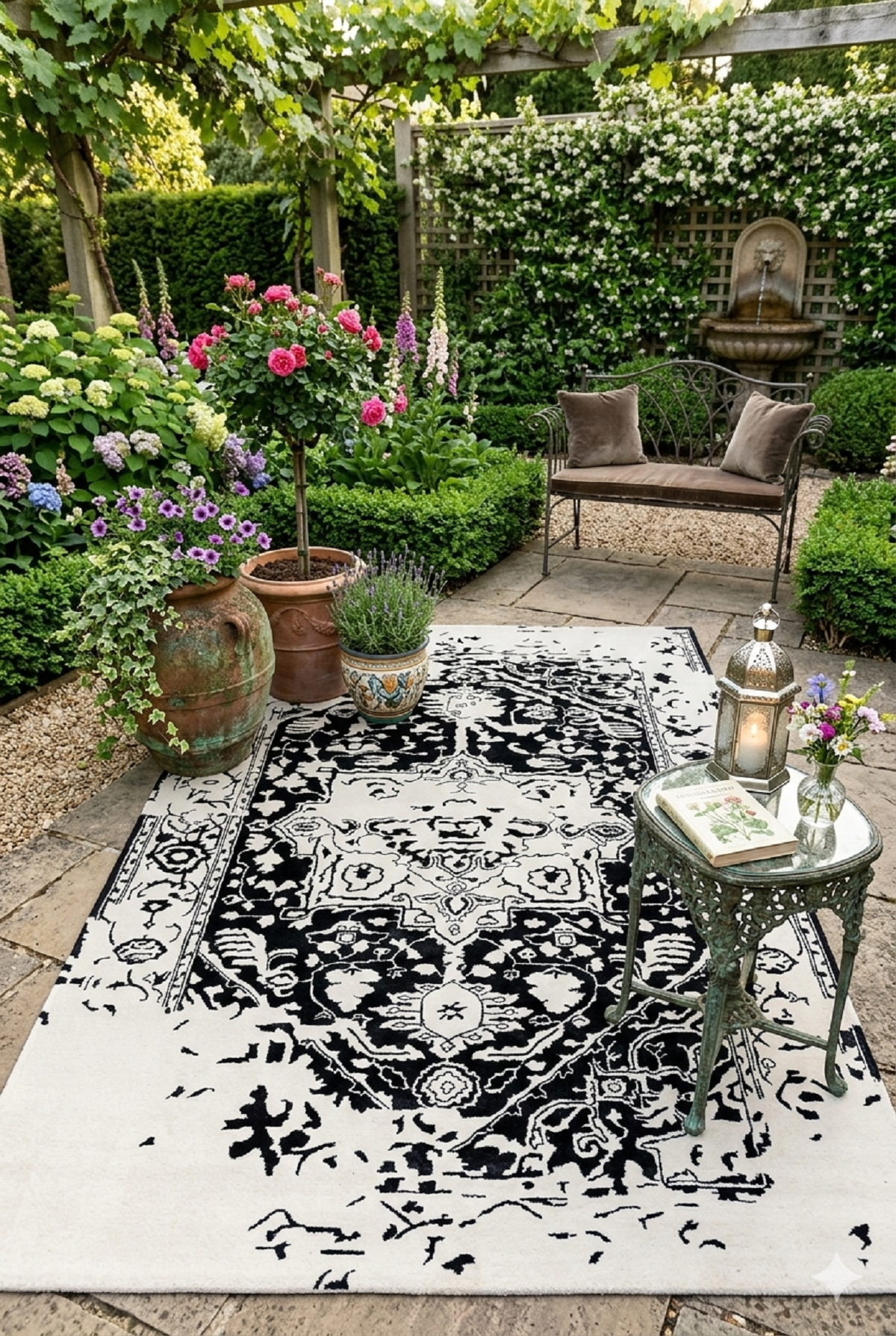 Designteppich Antique Erased