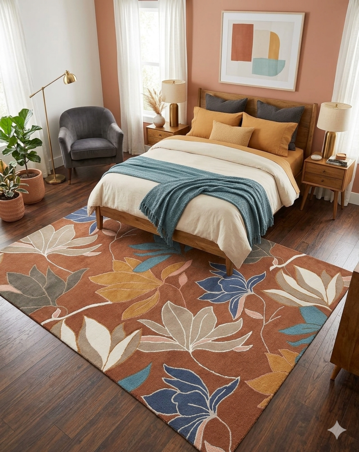 Teppich Blumentherapie