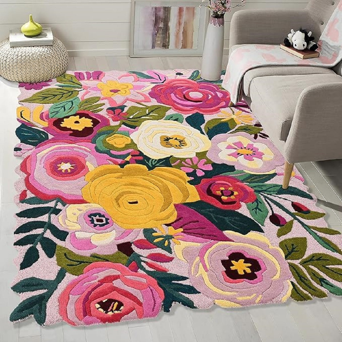 Designteppich Frühlingsblumen