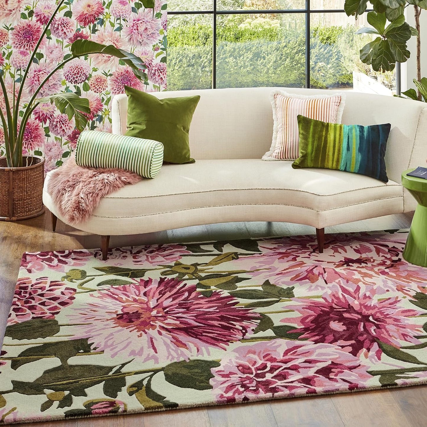 Designteppich Blumenfeld