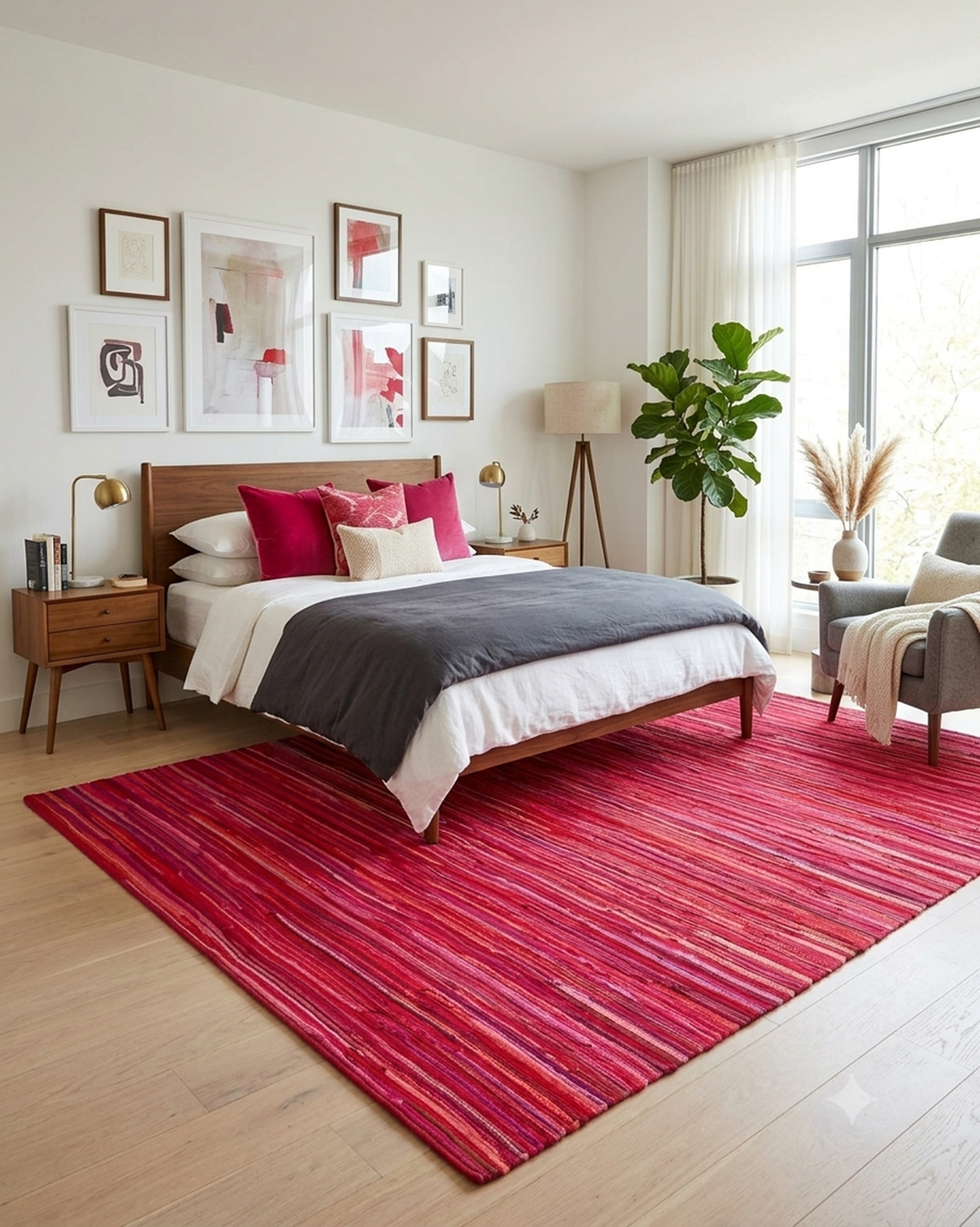 Teppich Jodhpur Rot – Lifestyle Schlafzimmer