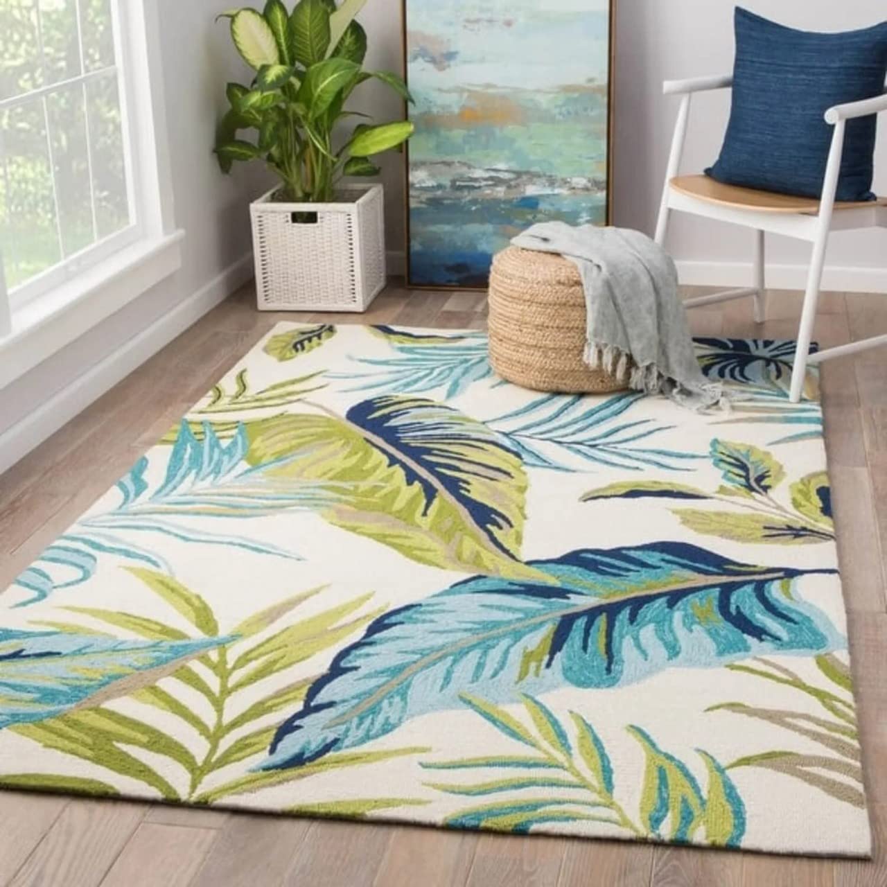Designteppich Blumentopf