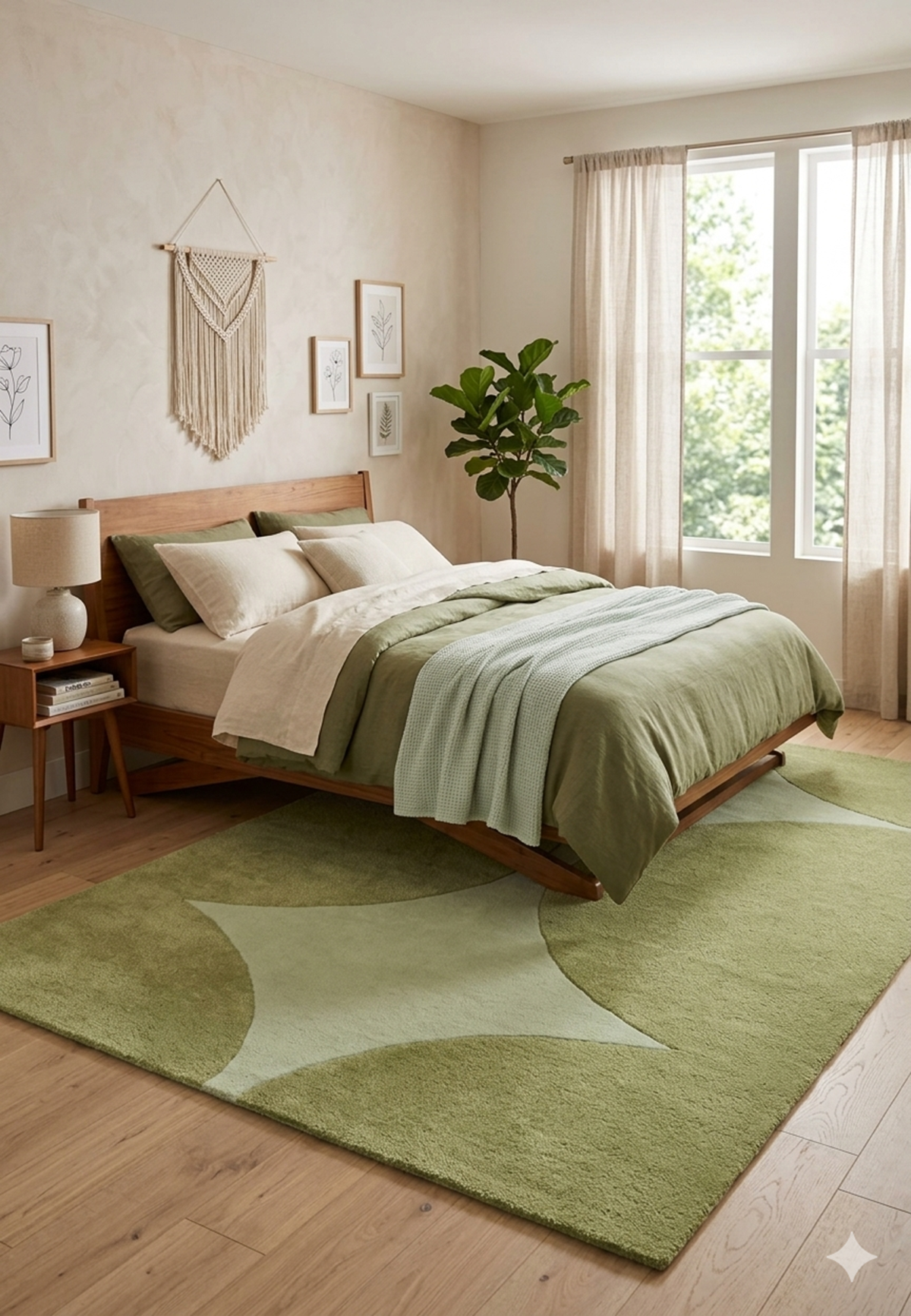 Designteppich Einfache Geometrie