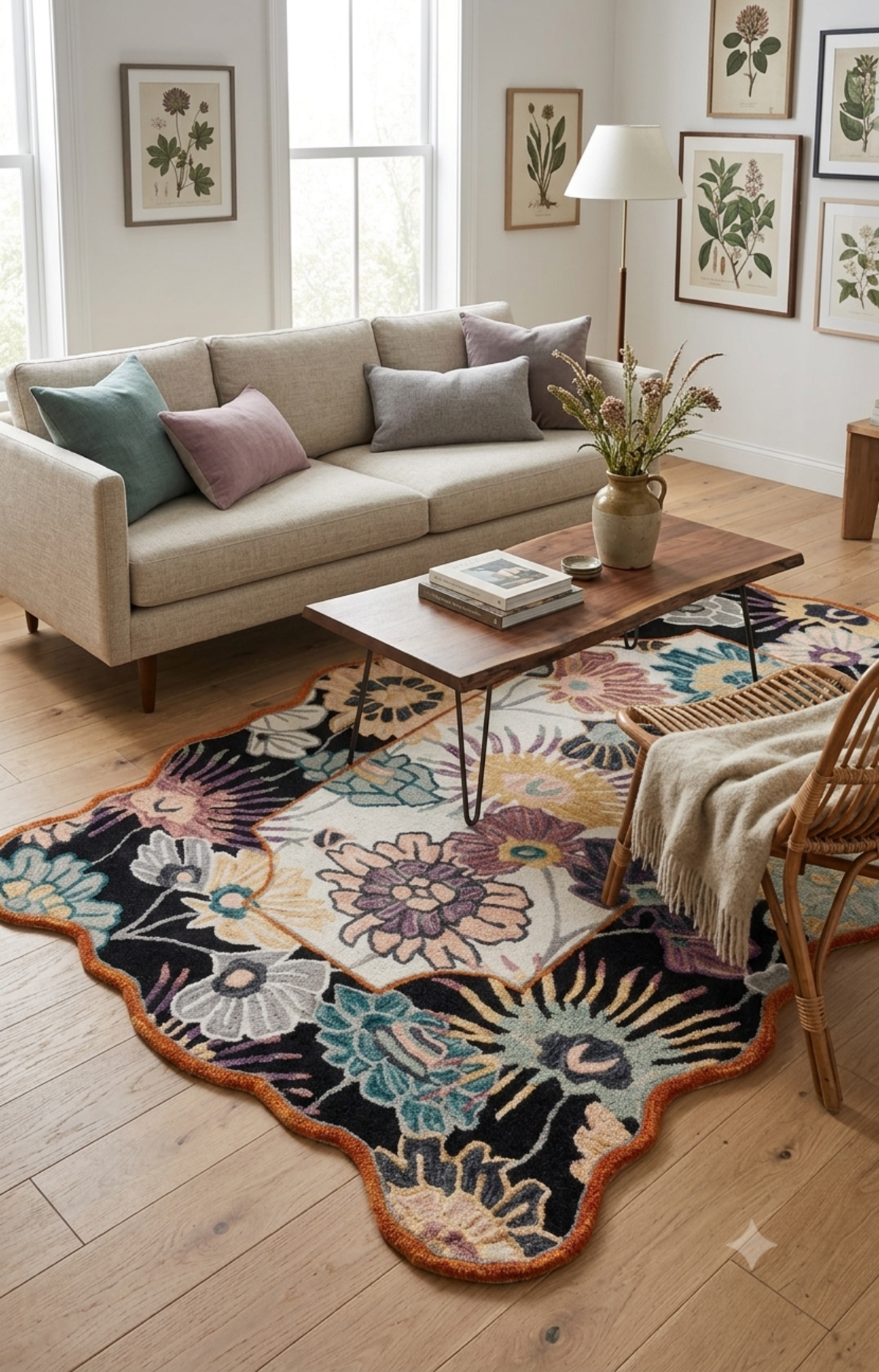Designteppich Blumenstrauß