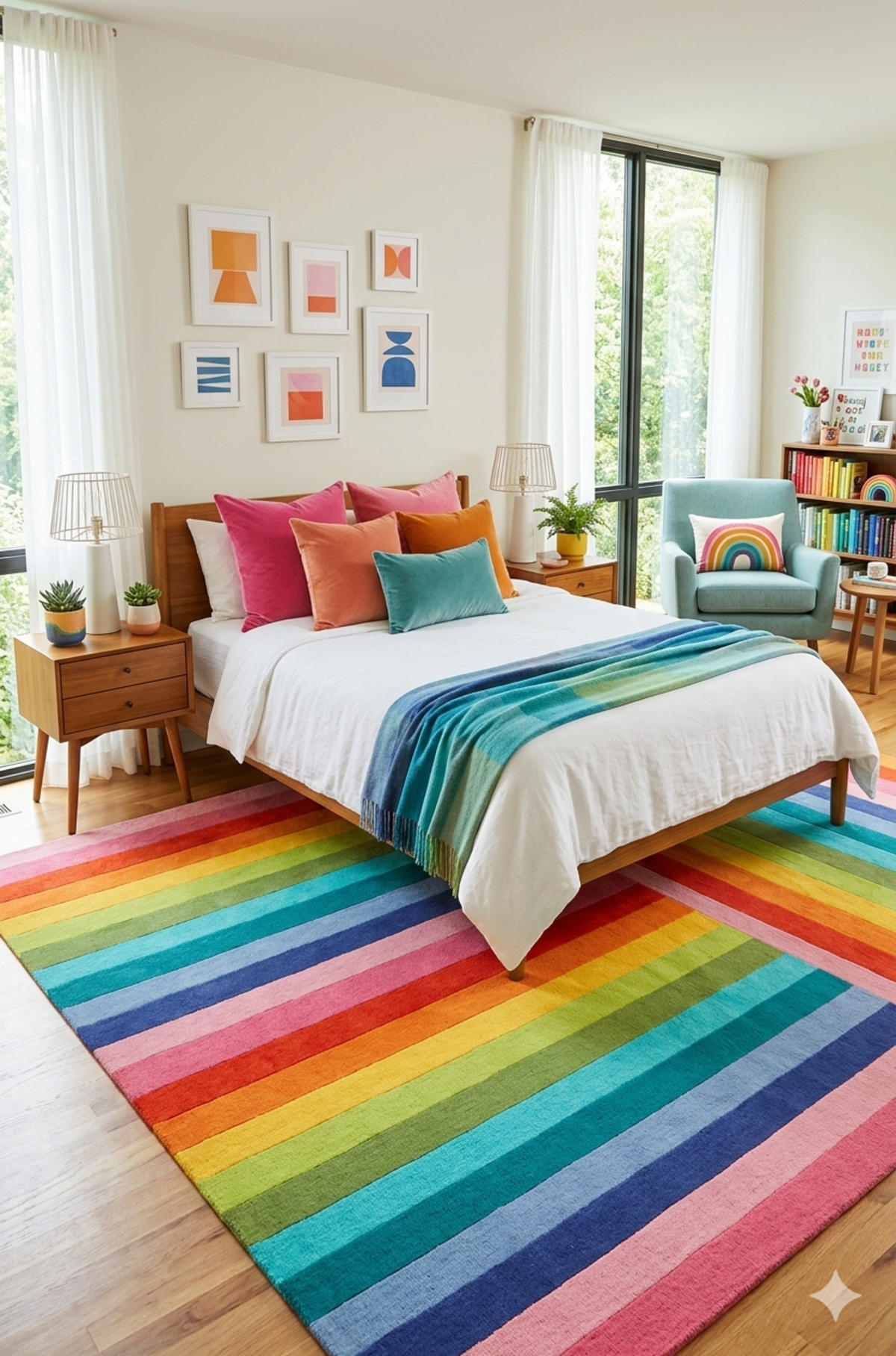Teppich Regenbogen