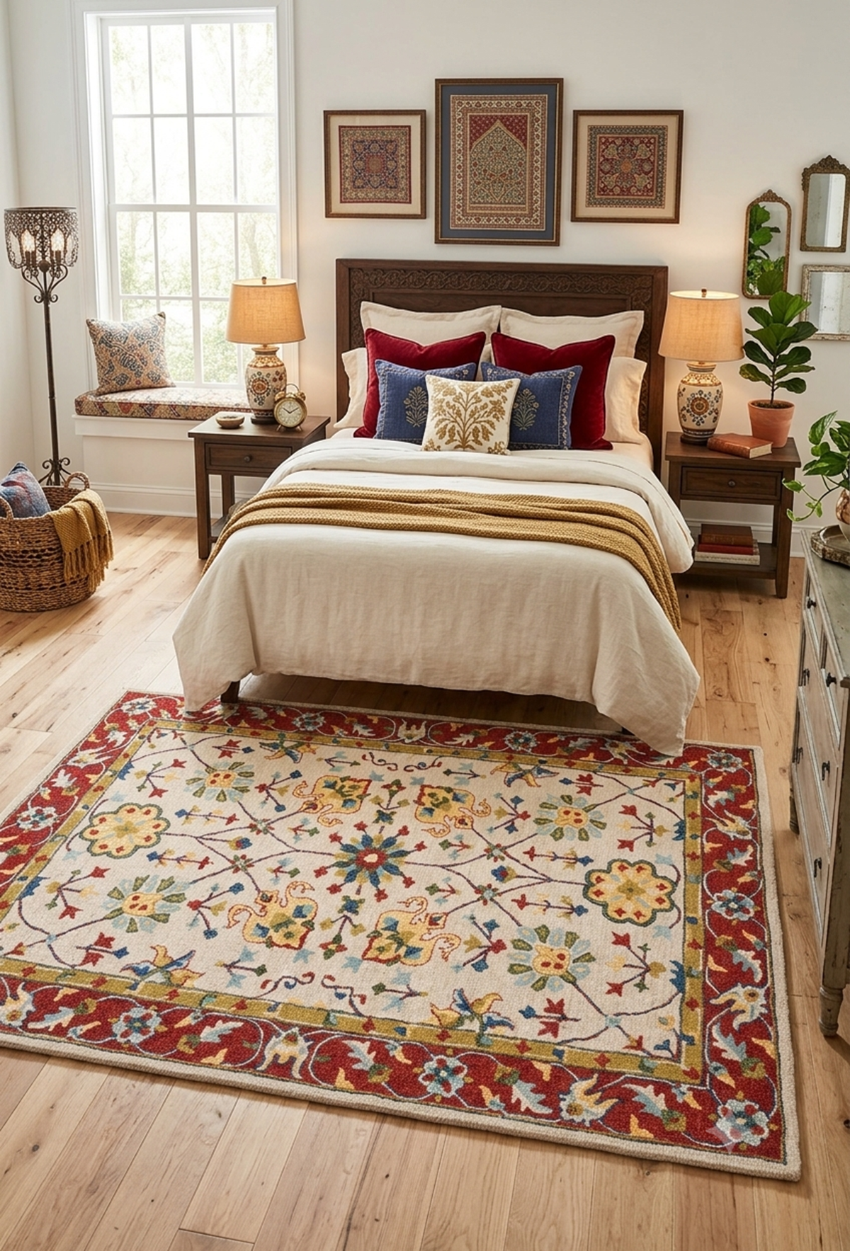 Designteppich Traditionelle Schleife – Ecke