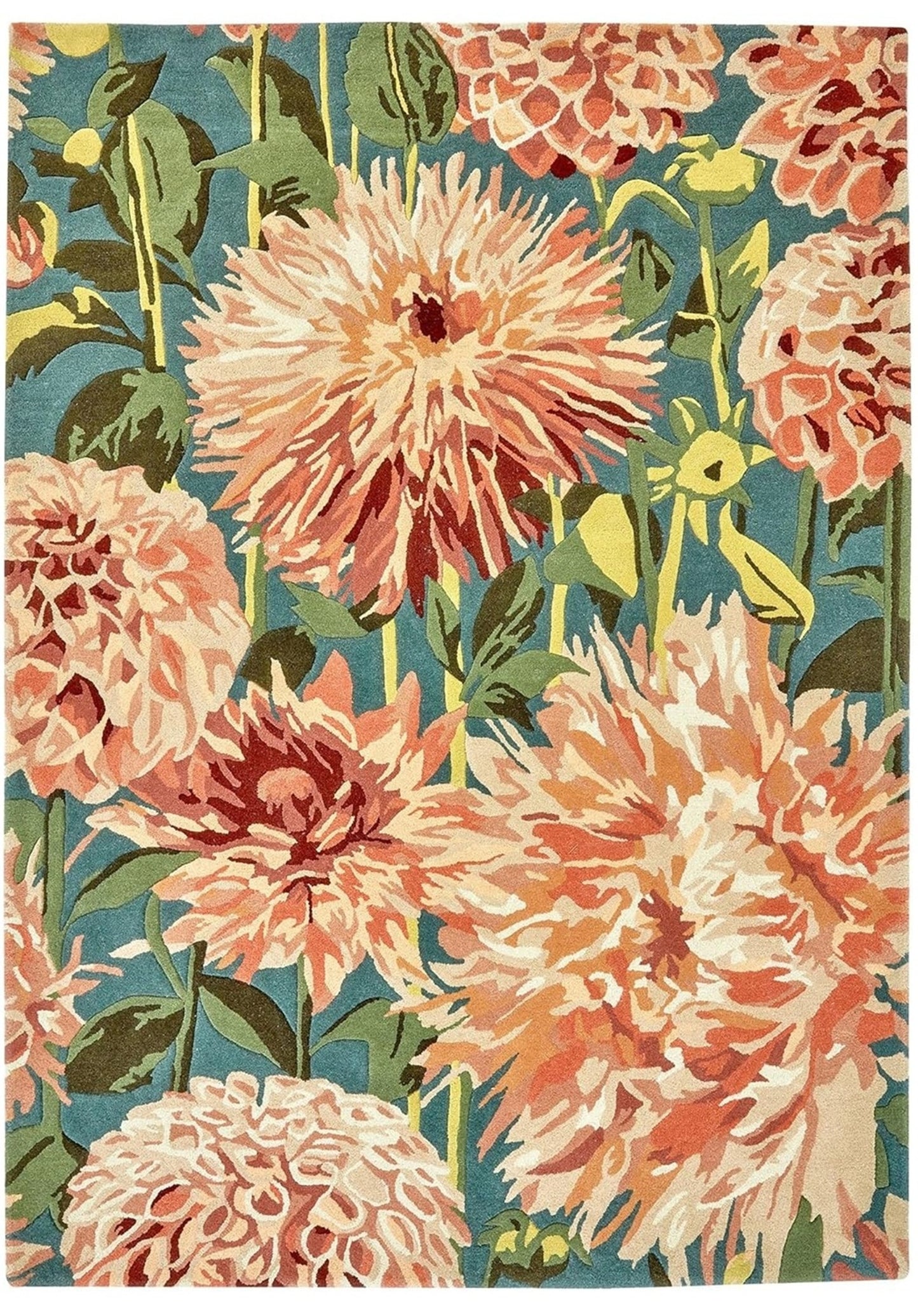 Designteppich Blumenfeld