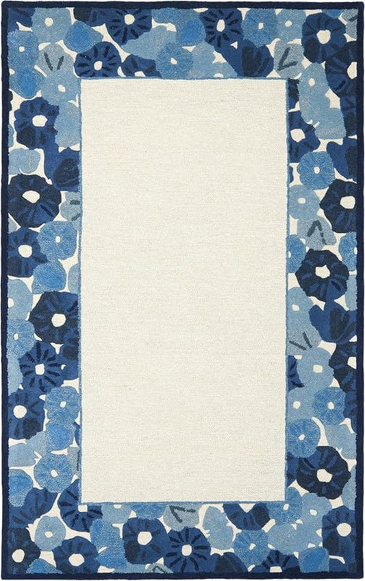 Designteppich Blumen-Teich
