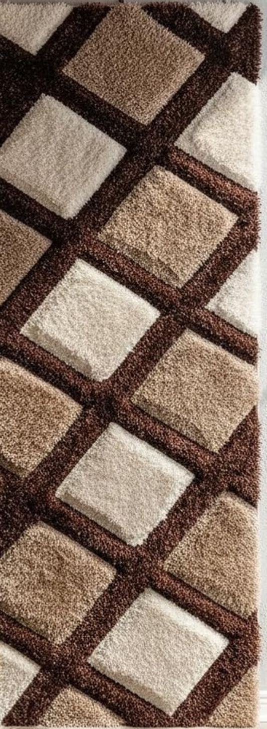 Designteppich Plüsch-Teppichläufer für Eleganz