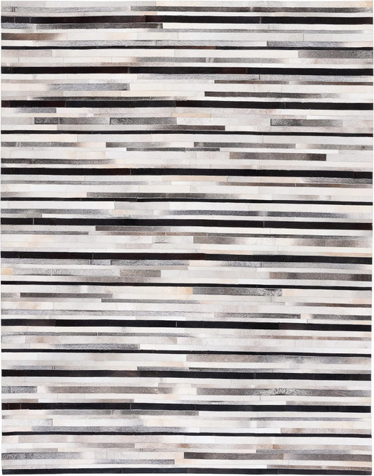 Lederteppich Leder-Patchwork-Teppich