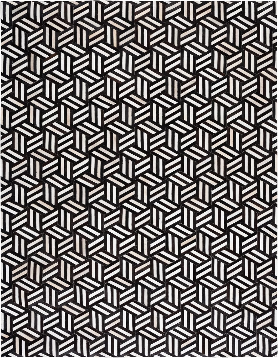 Lederteppich Leder-Patchwork-Teppich