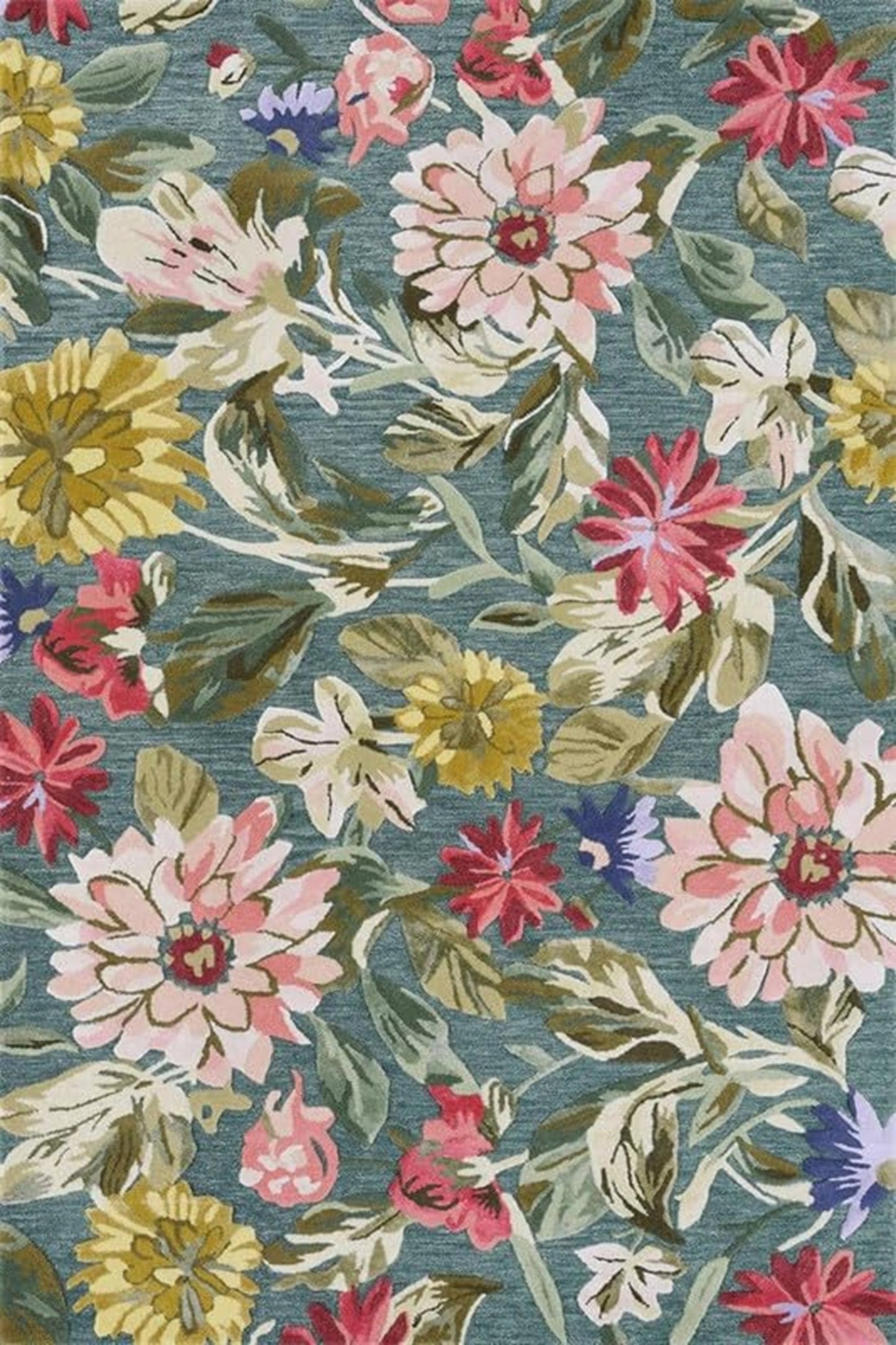 Designteppich Blumendekoration