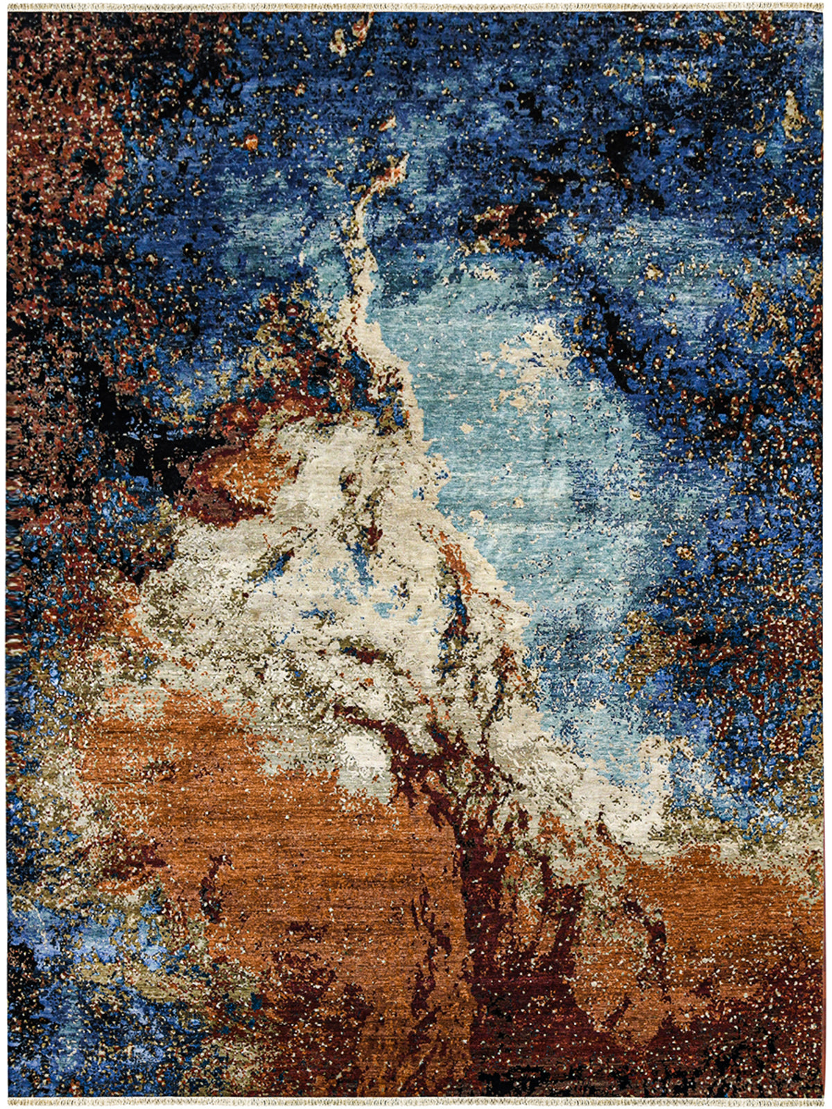 Teppich Handgeknüpfter 10/10-Wolle aus Neuseeland und reiner Seide
