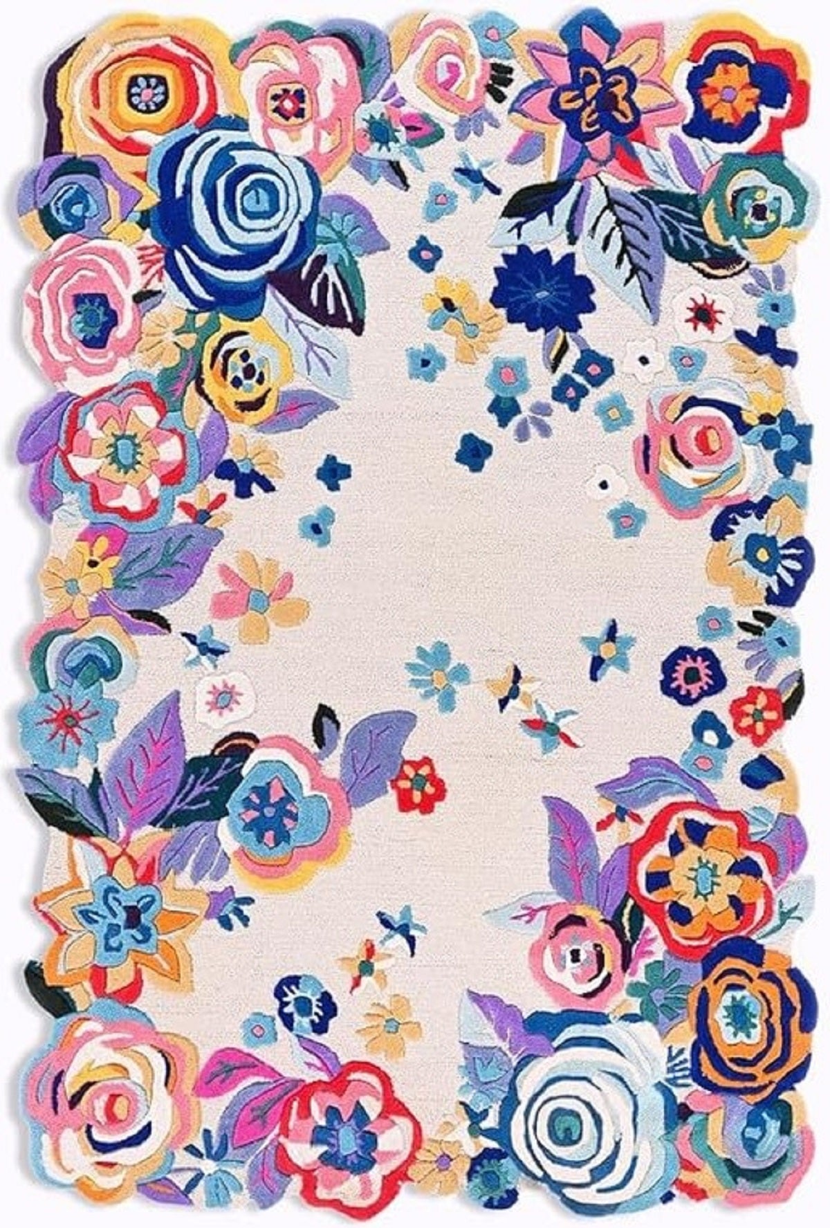 Designteppich Frühlingsblumen