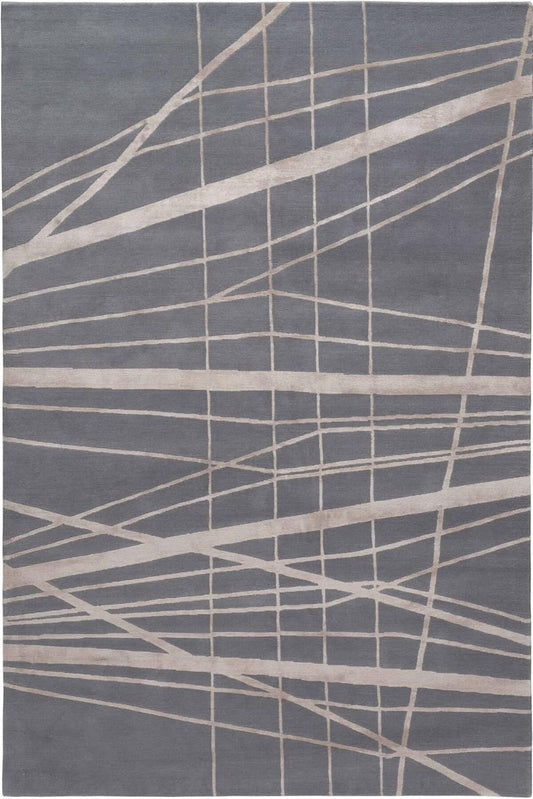 Seidenteppich Cross Lines