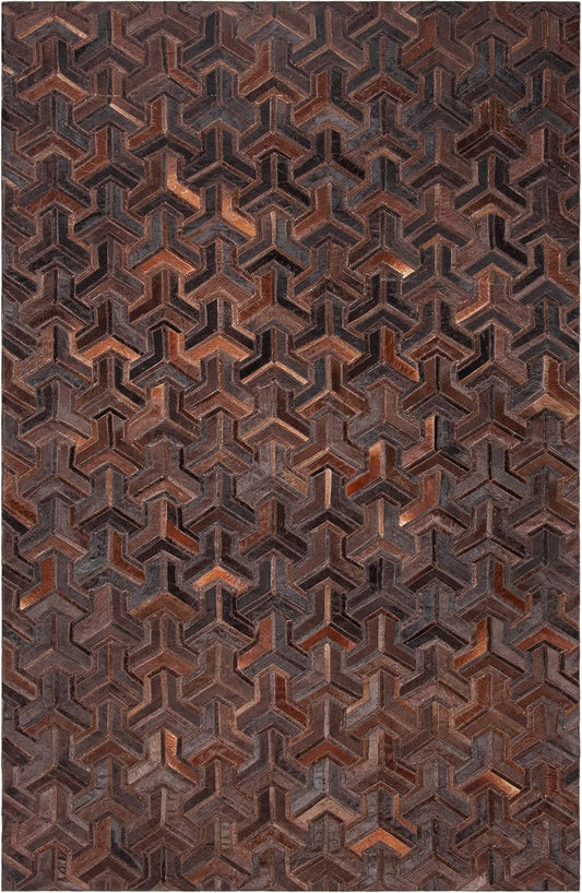 Lederteppich Leder-Patchwork-Teppichkollektion