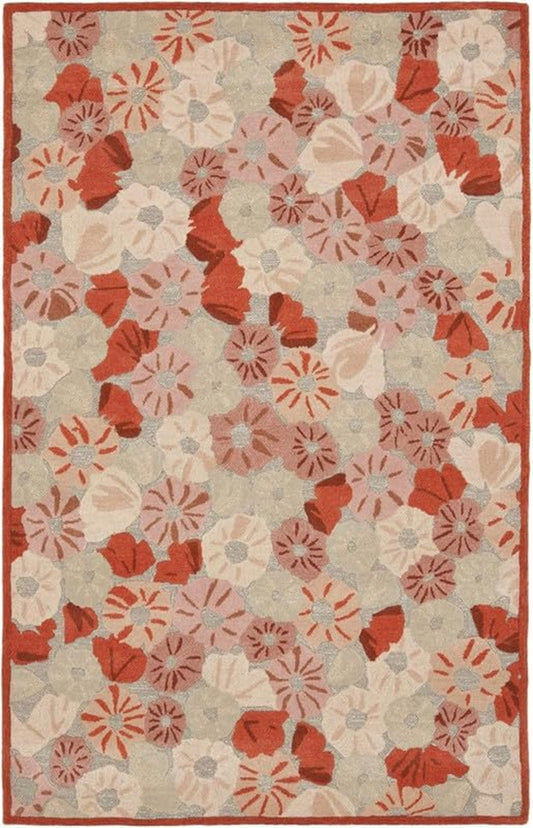Designteppich Blumen-Teich