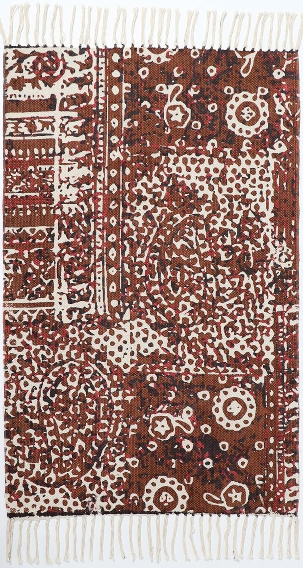 Designer rug, reversible rug made of pure cotton