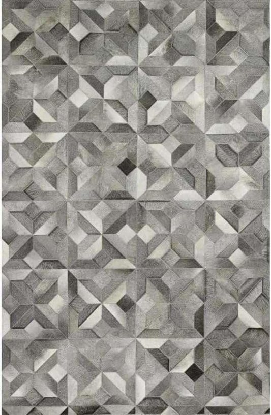 Lederteppich Leder-Patchwork-Teppich