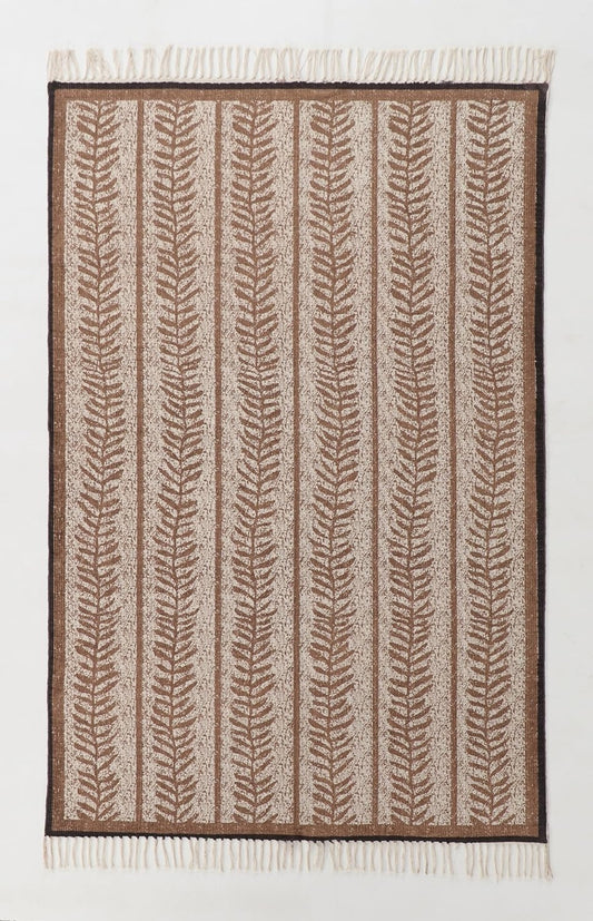 Designer rug, reversible rug made of pure cotton