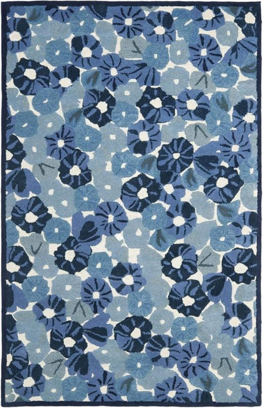 Designteppich Blumen-Teich