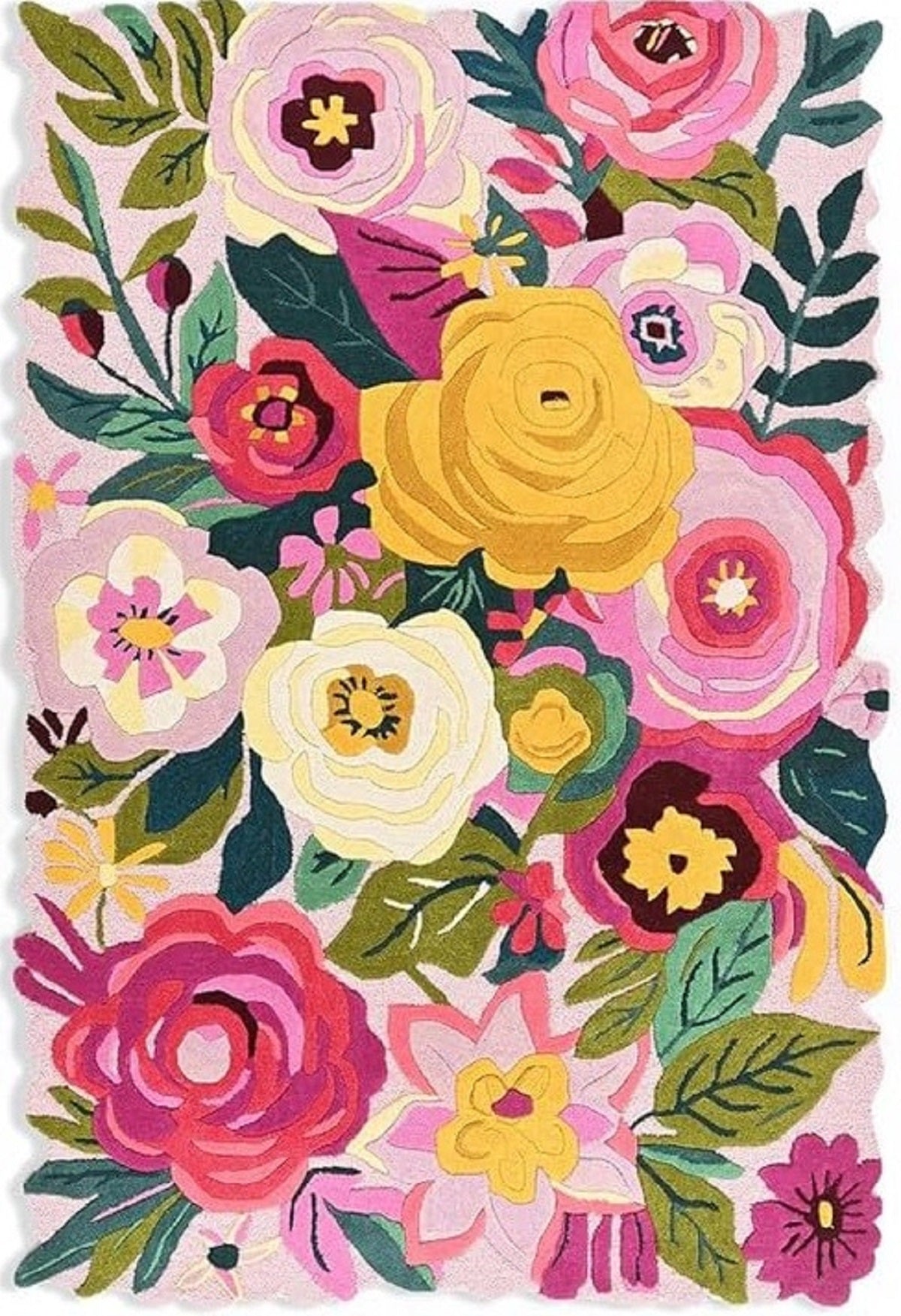 Designteppich Frühlingsblumen