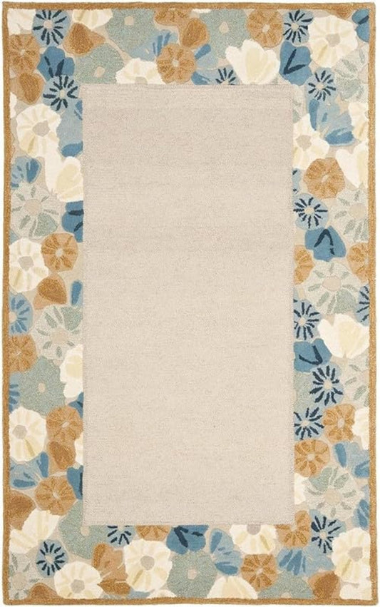 Designteppich Blumen-Teich
