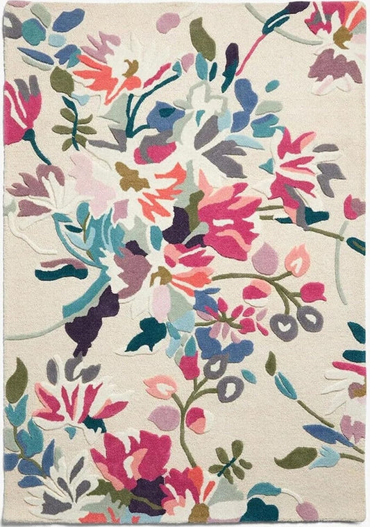 Designteppich Blumenfeld