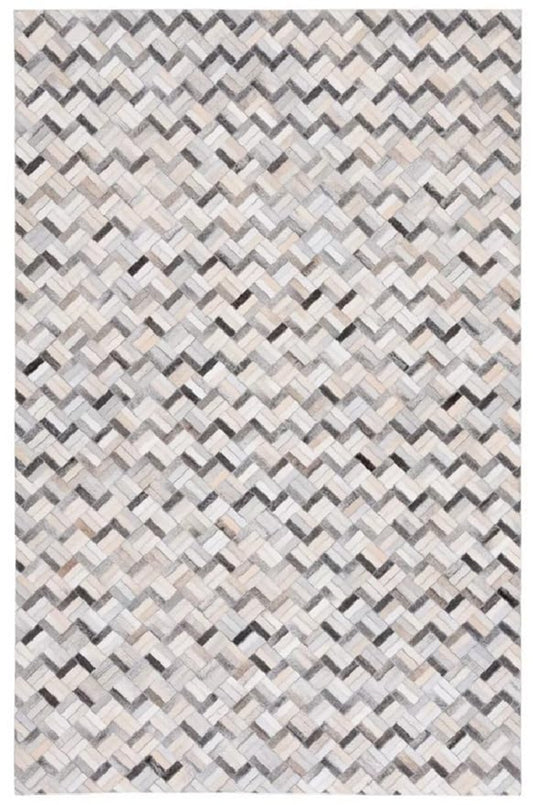 Lederteppich Leder-Patchwork-Teppich