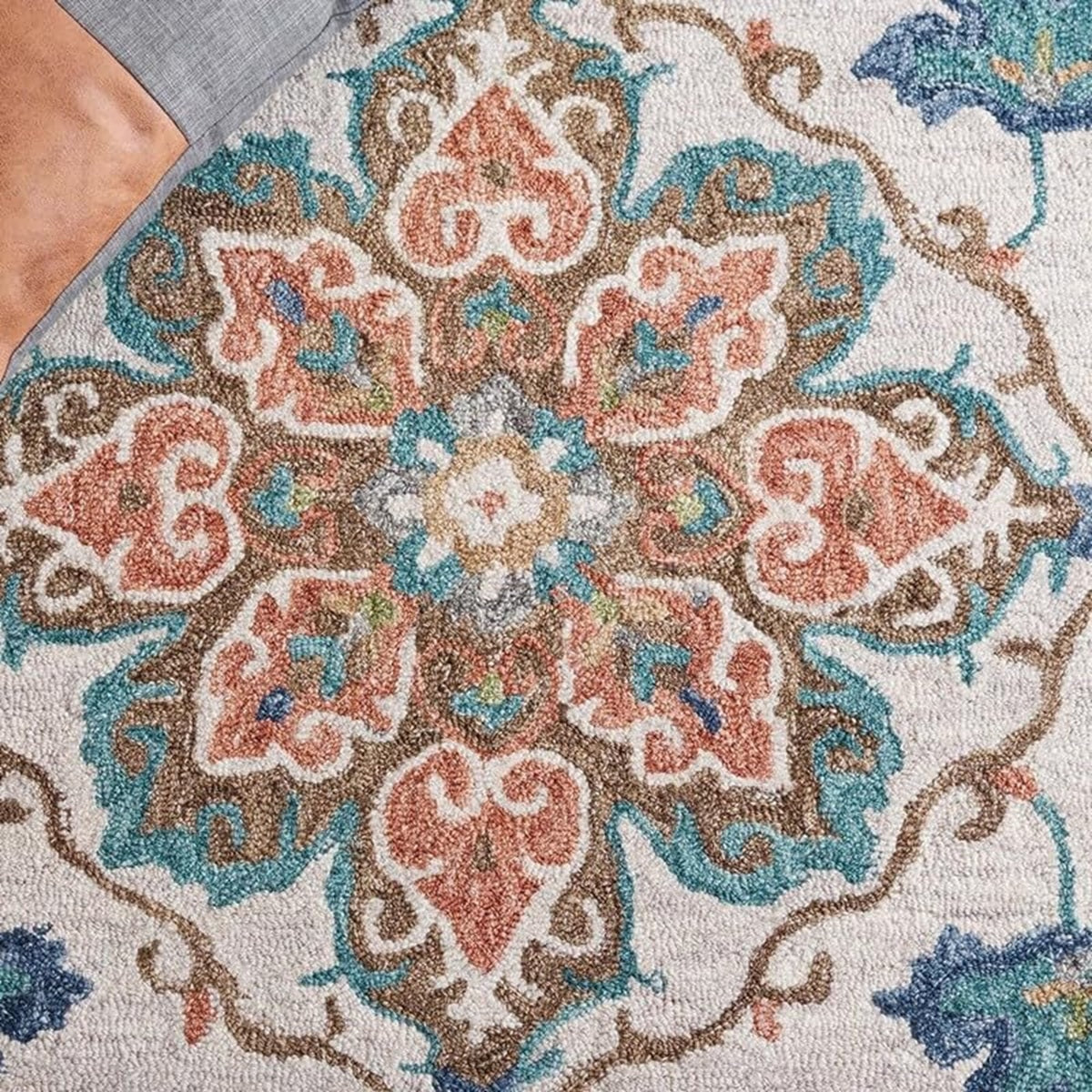 Designteppich Blumendekoration