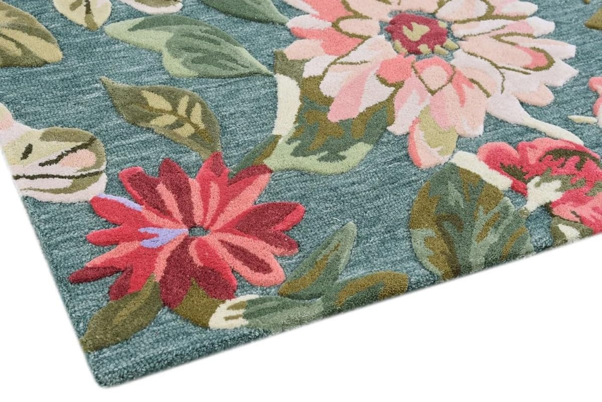 Designteppich Blumendekoration