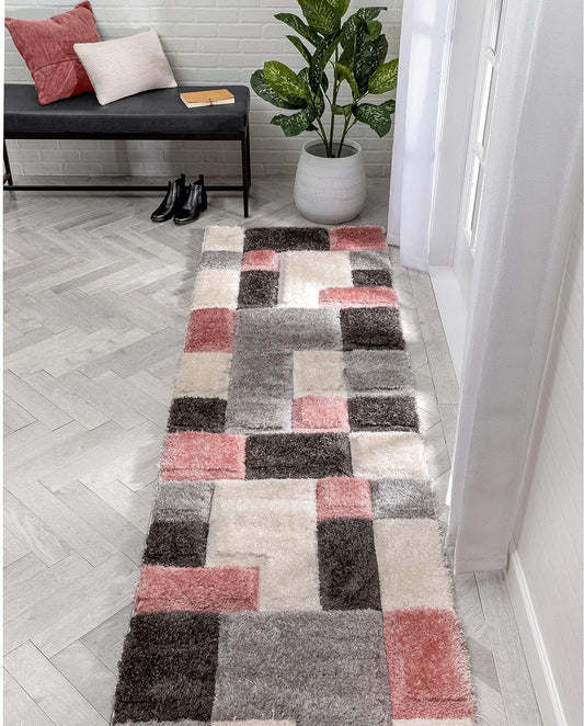 Designteppich Plüsch-Teppichläufer für Eleganz