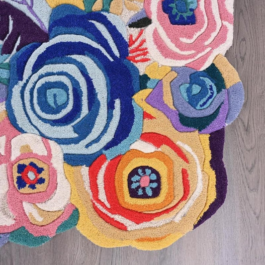 Designteppich Frühlingsblumen