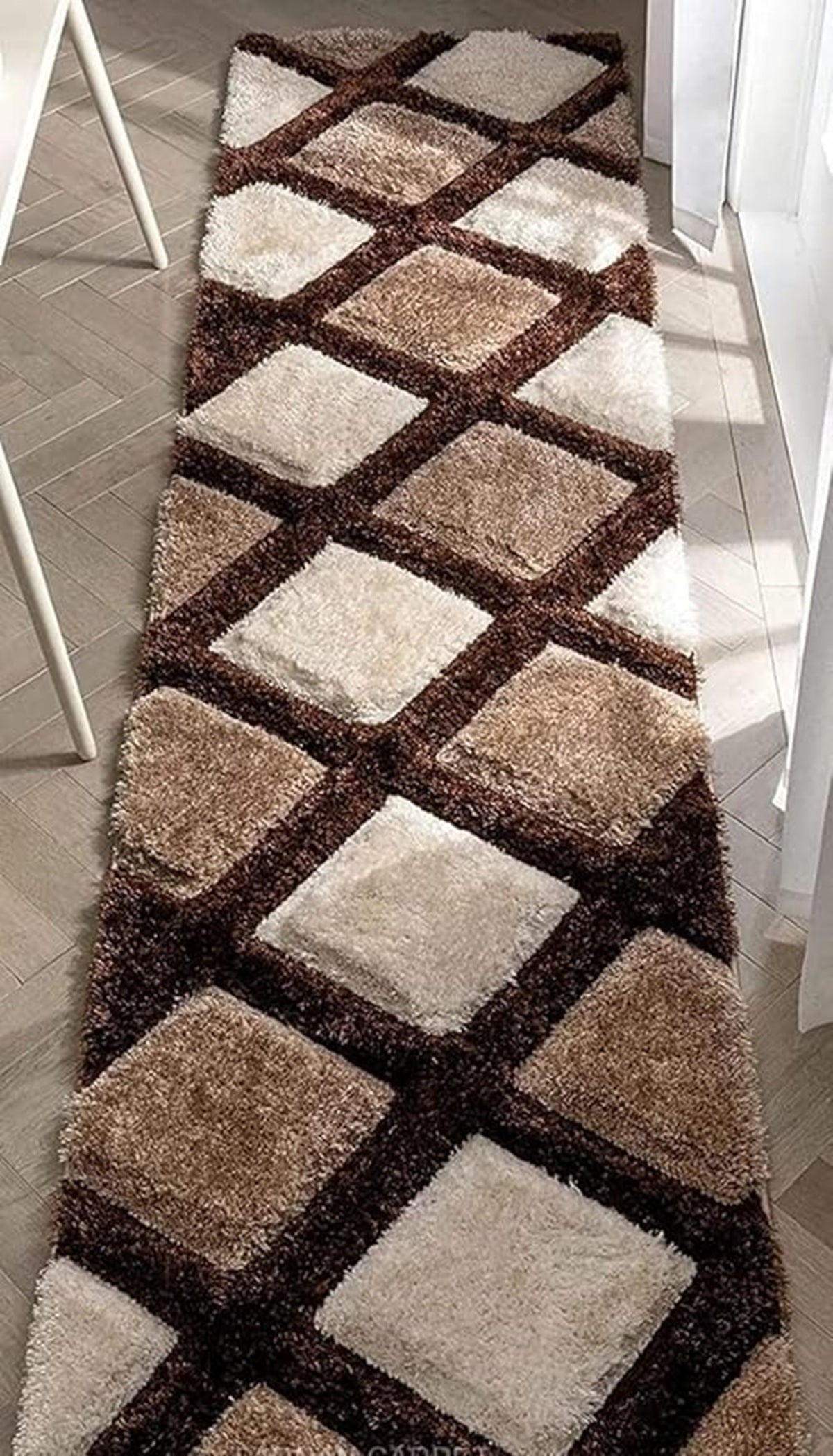 Designteppich Plüsch-Teppichläufer für Eleganz