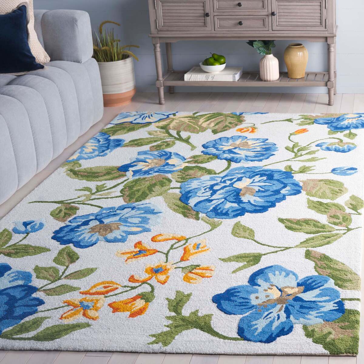 Designteppich Blumenland