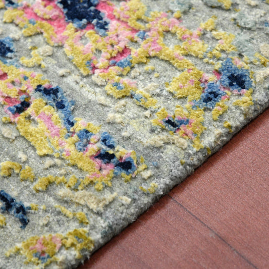 Teppich Handgeknüpfter 10/10-Wolle aus Neuseeland und reiner Seide
