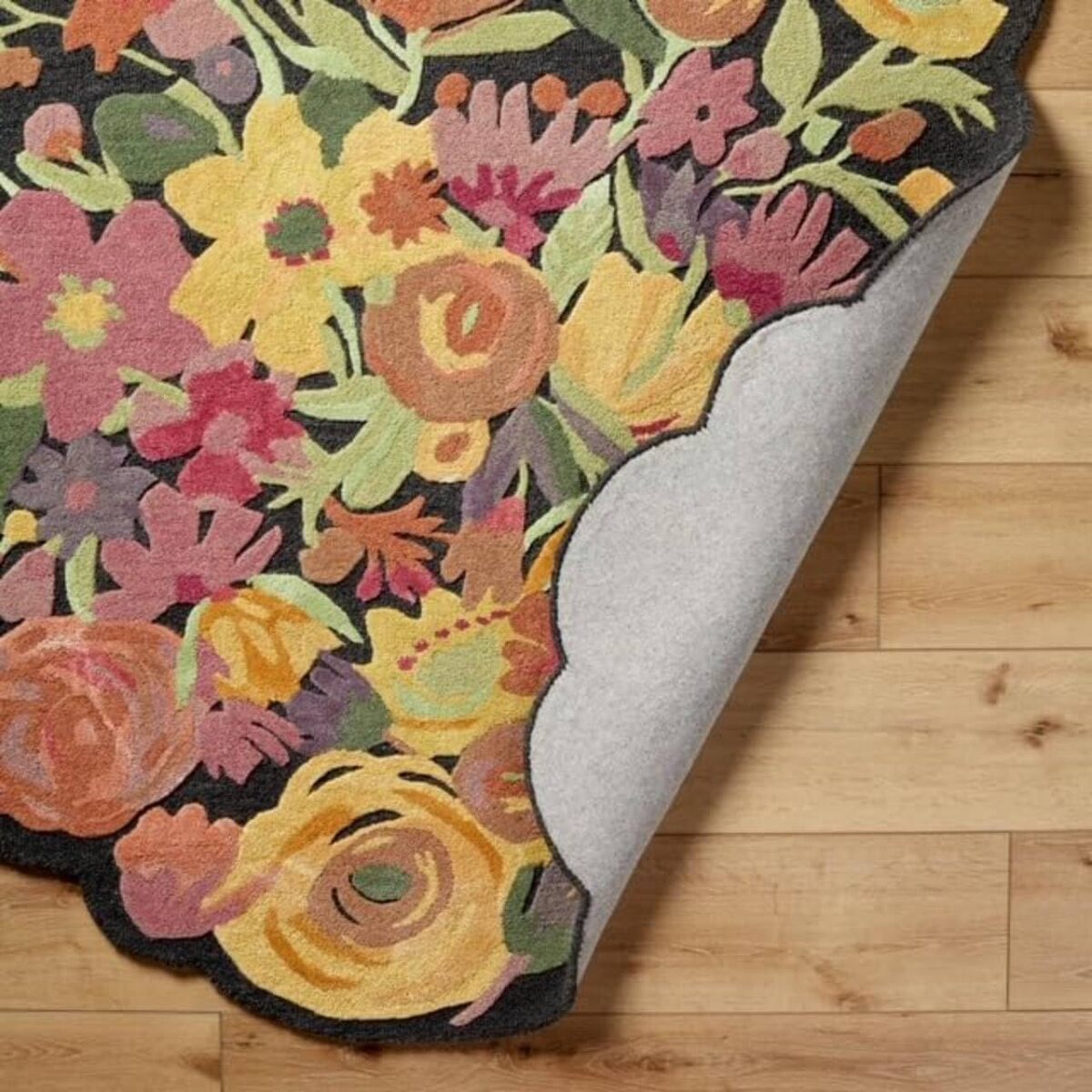 Designteppich Unregelmäßig geformte botanische Sammlung