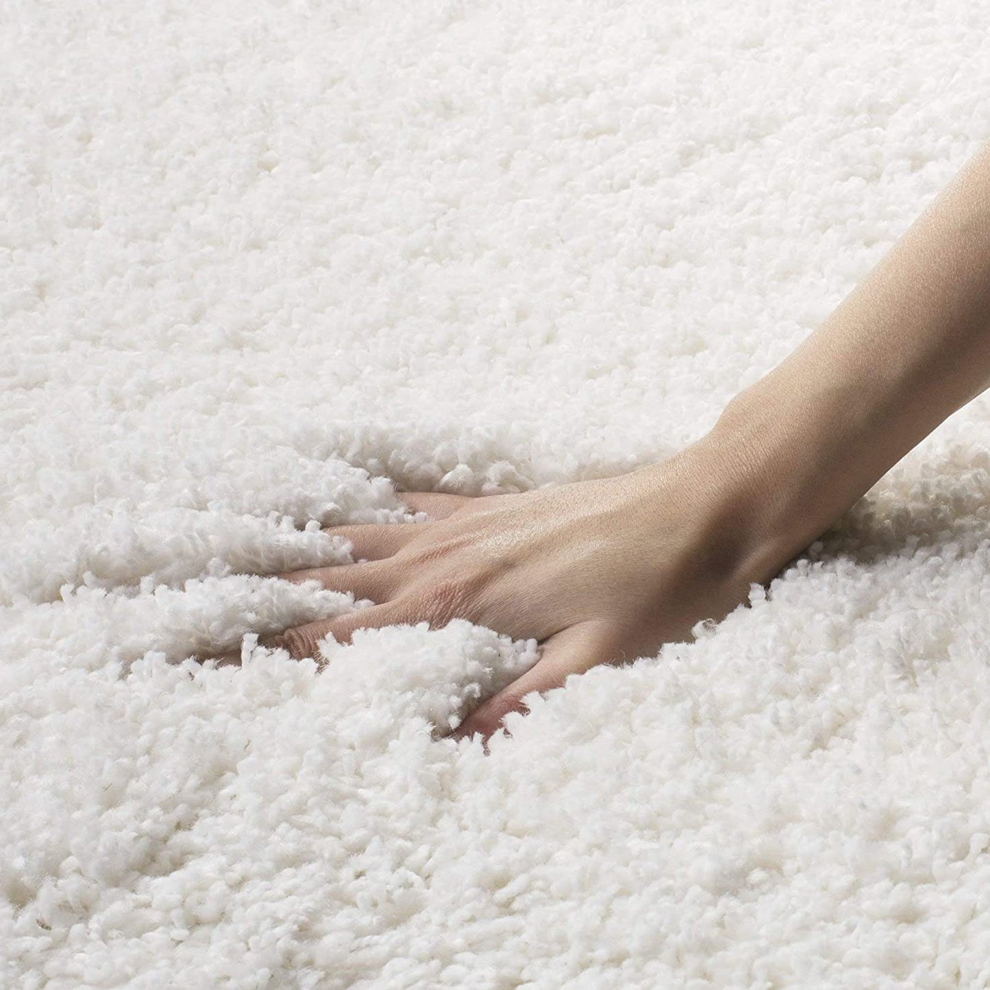 Hochflor-Teppich Superweicher einfarbiger handgetufteter Teppich