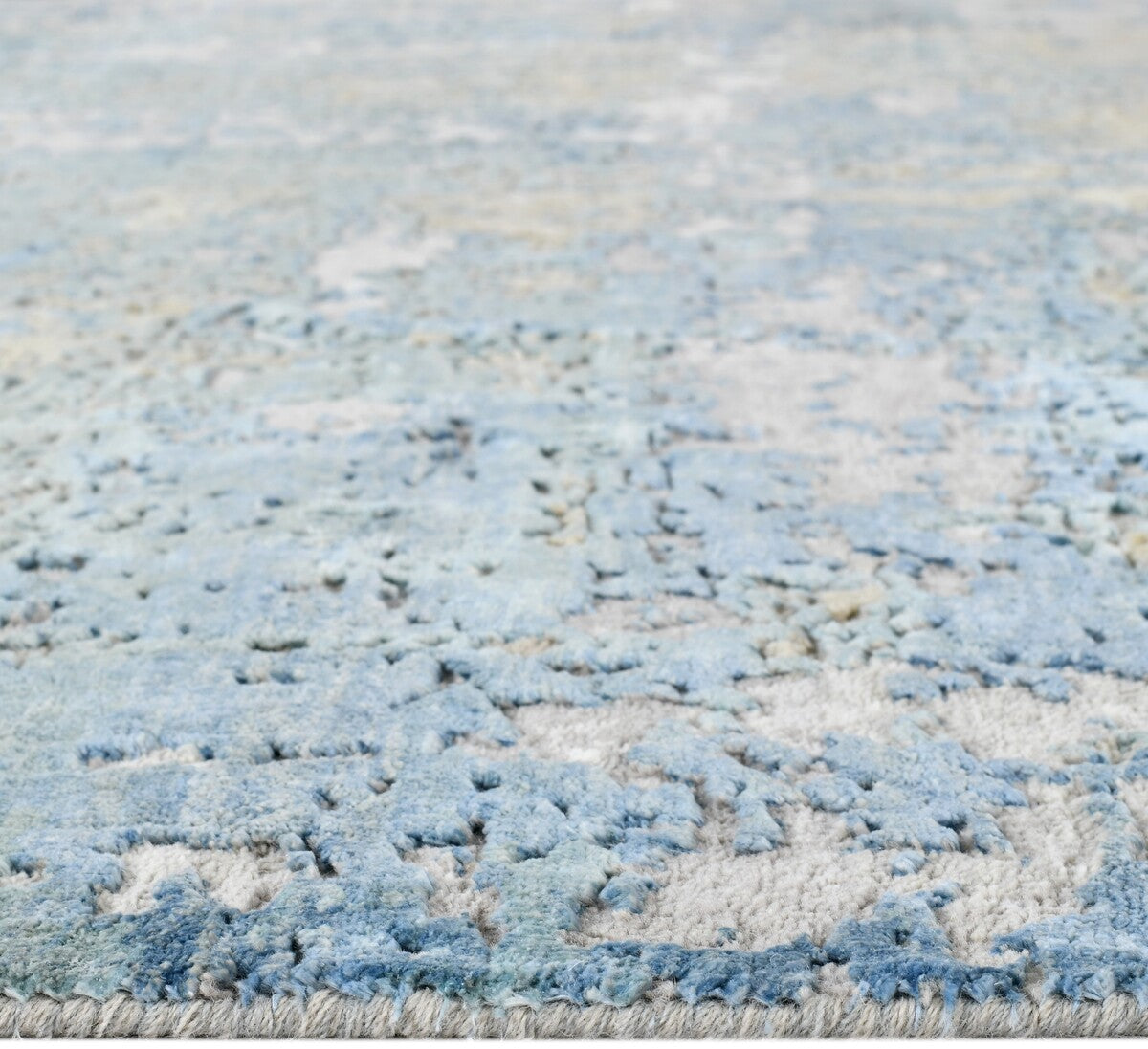 Teppich Handgeknüpfter 10/10-Wolle aus Neuseeland und reiner Seide
