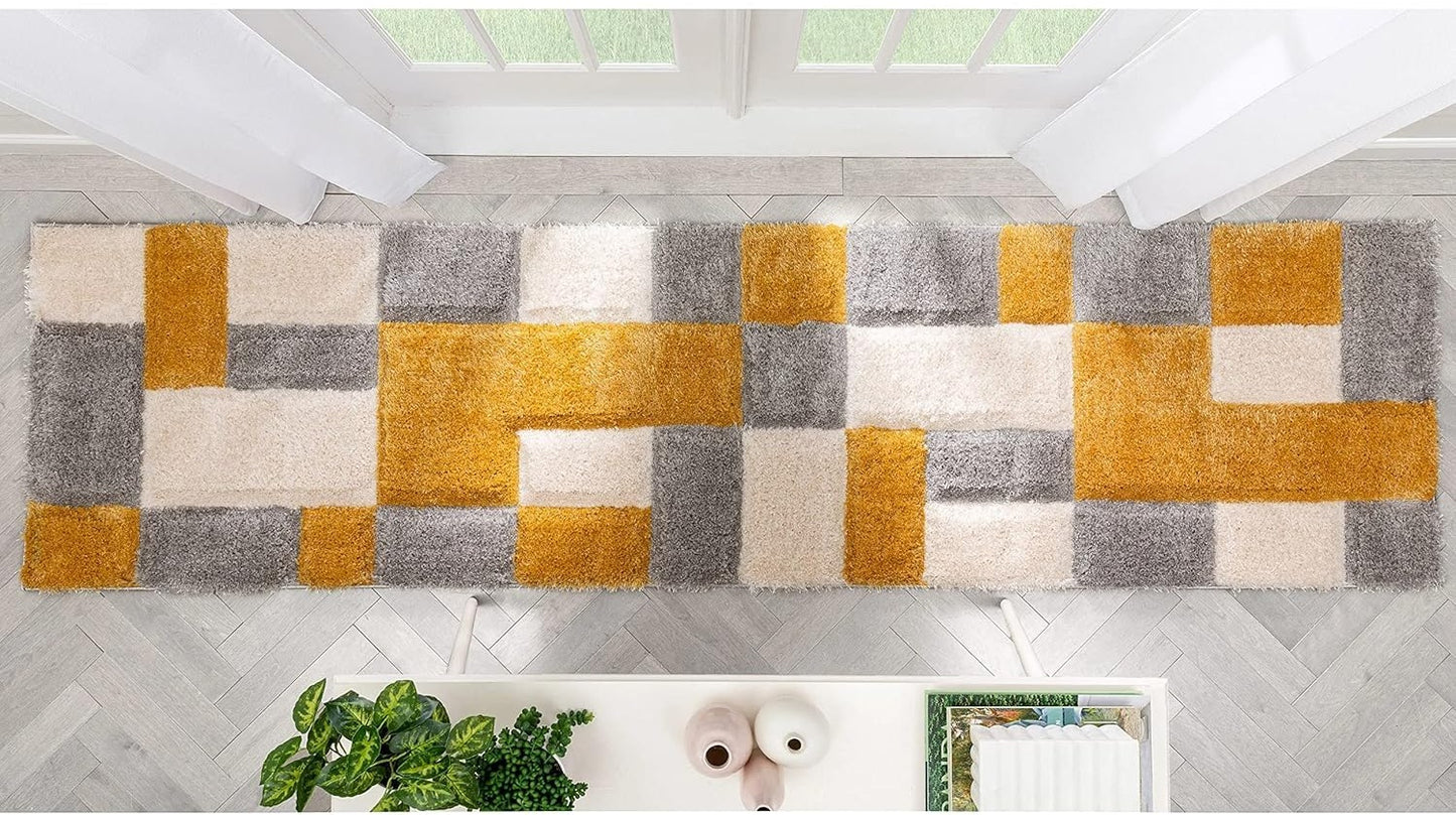 Designteppich Plüsch-Teppichläufer für Eleganz
