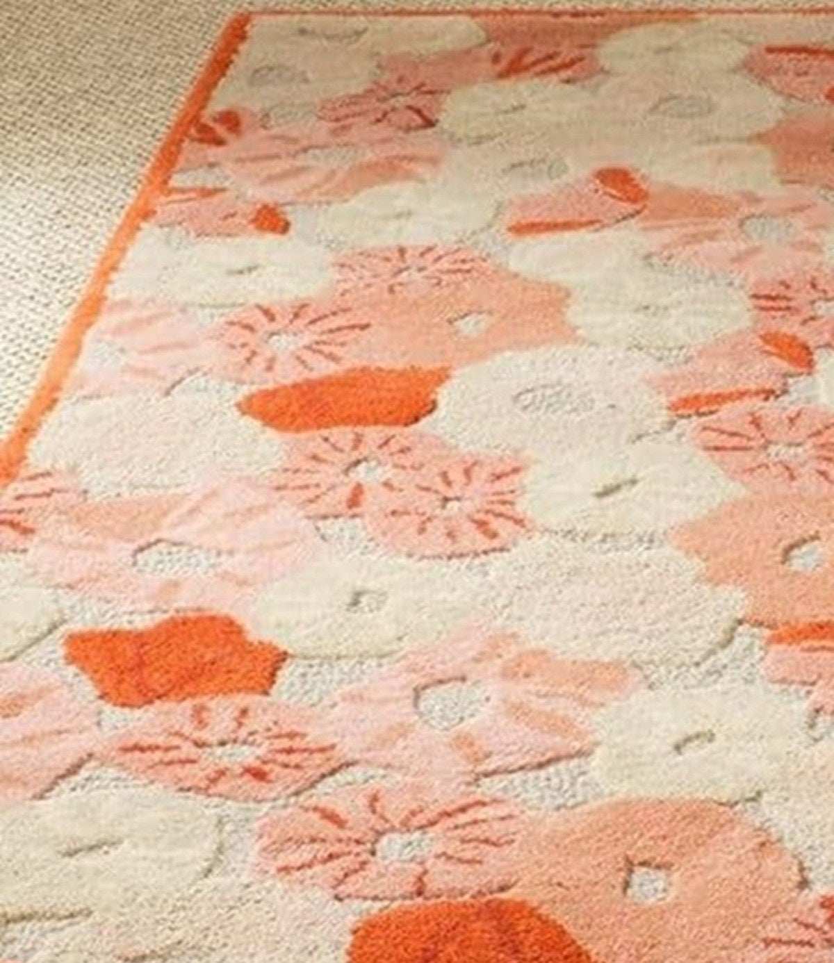 Designteppich Blumen-Teich