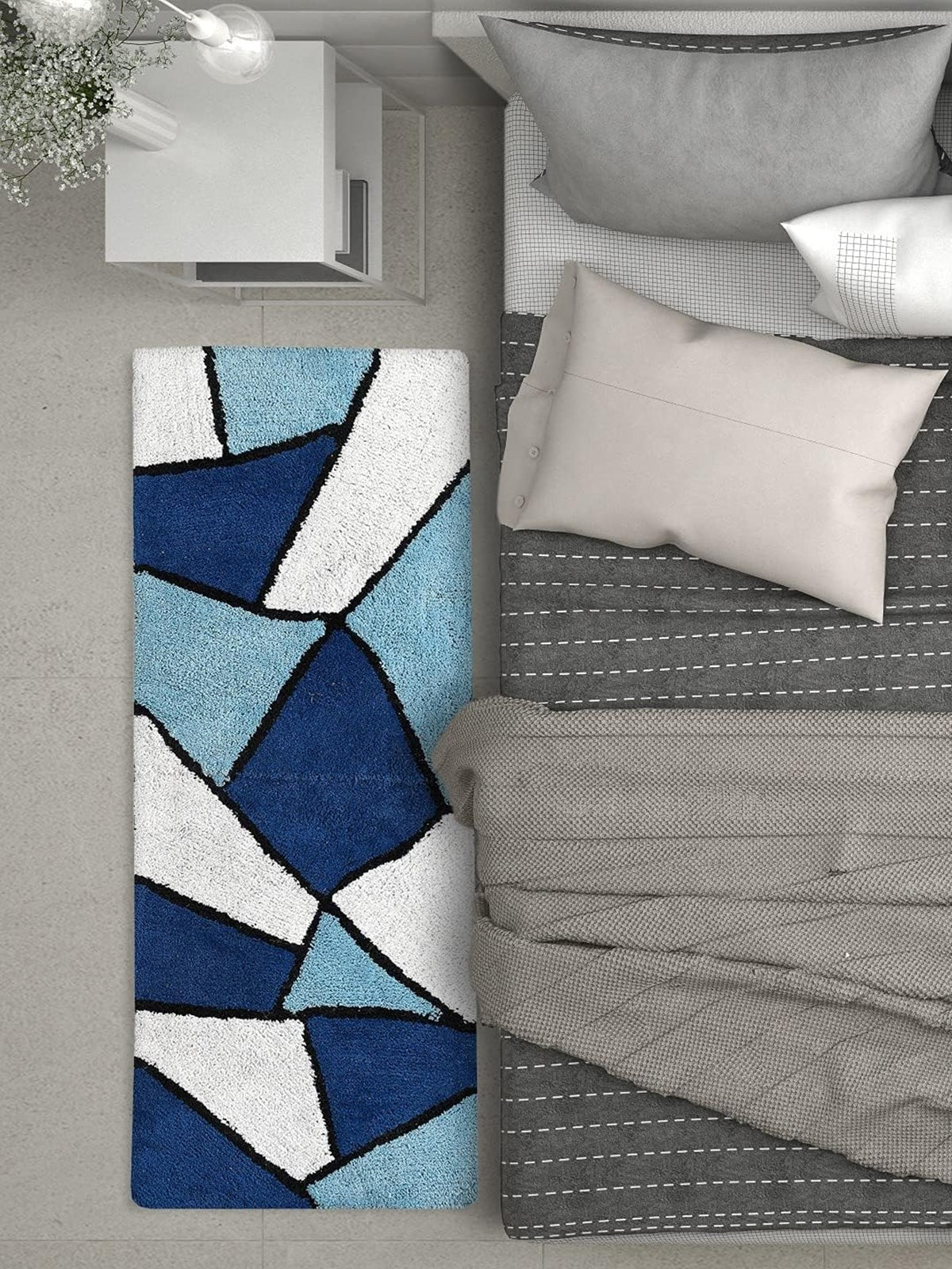 Designteppich Plüsch-Teppichläufer für Eleganz