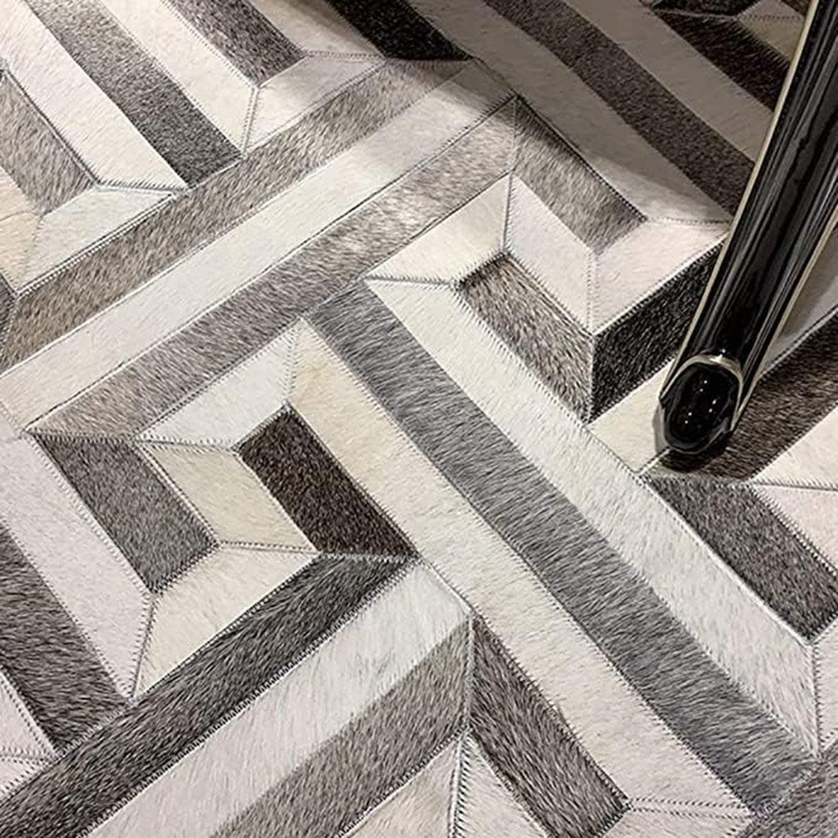 Lederteppich Leder-Patchwork-Teppichkollektion