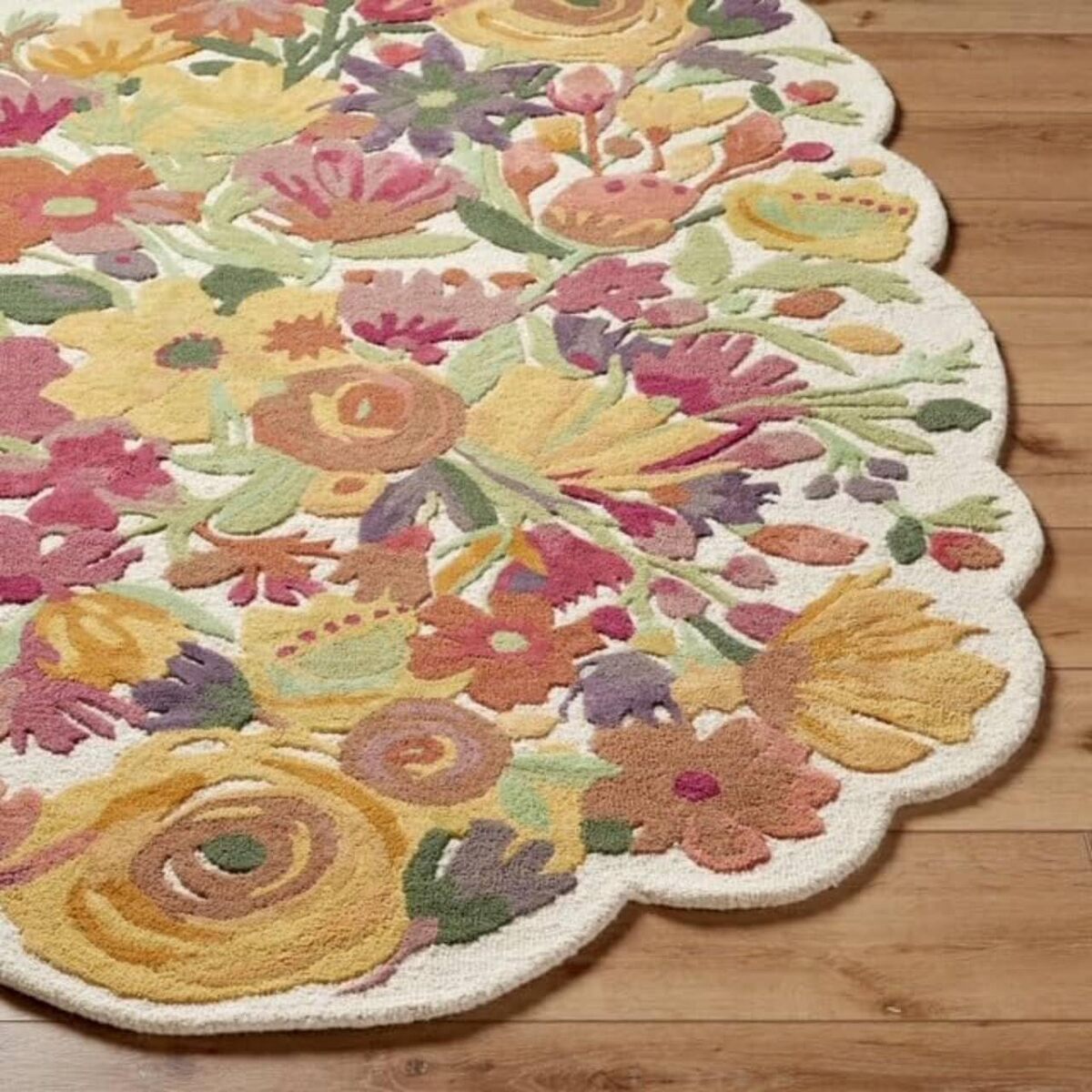 Designteppich Unregelmäßig geformte botanische Sammlung