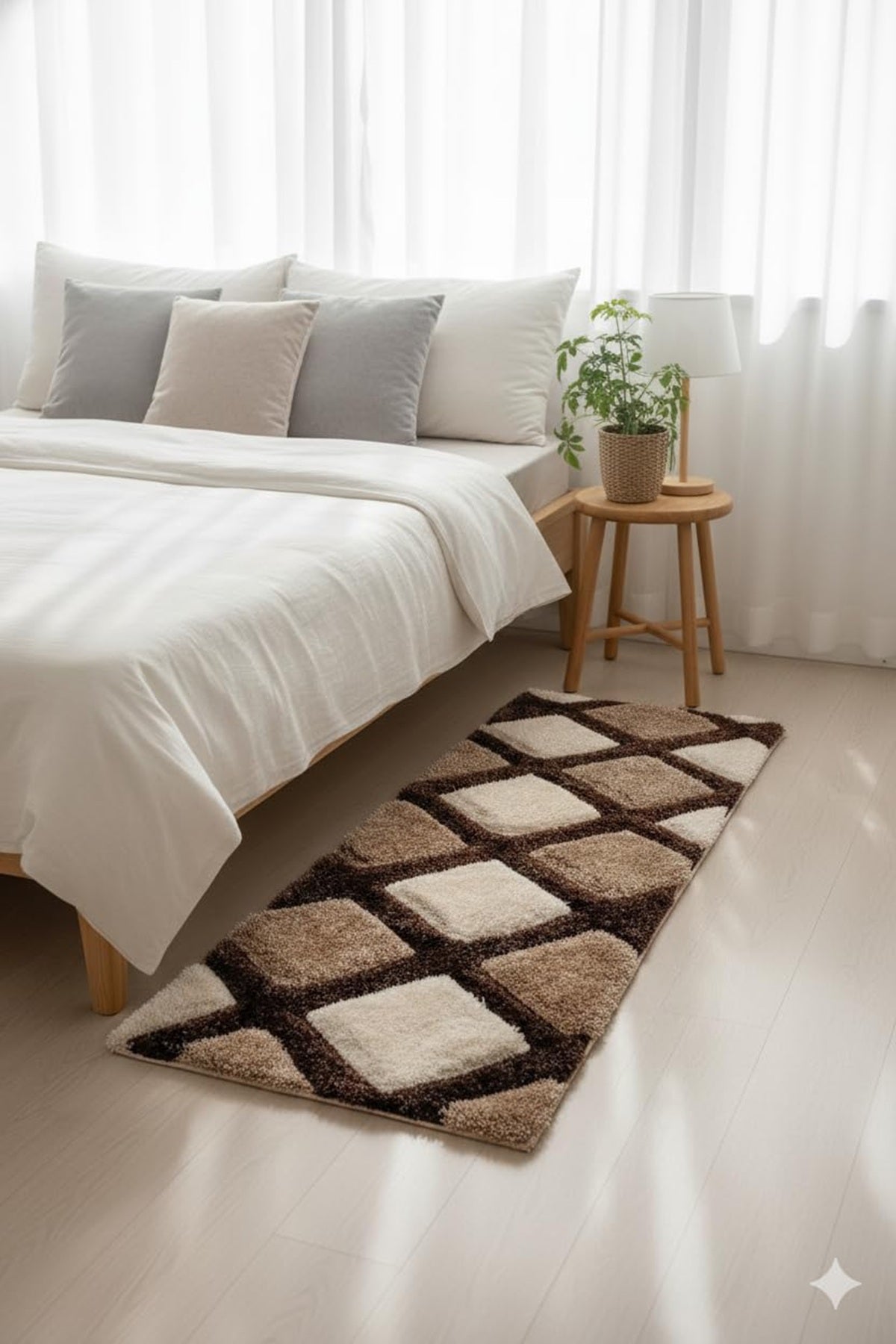 Designteppich Plüsch-Teppichläufer für Eleganz